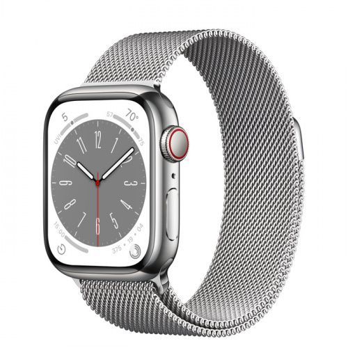 Apple Watch S8 41mm Silver Milanese Loop